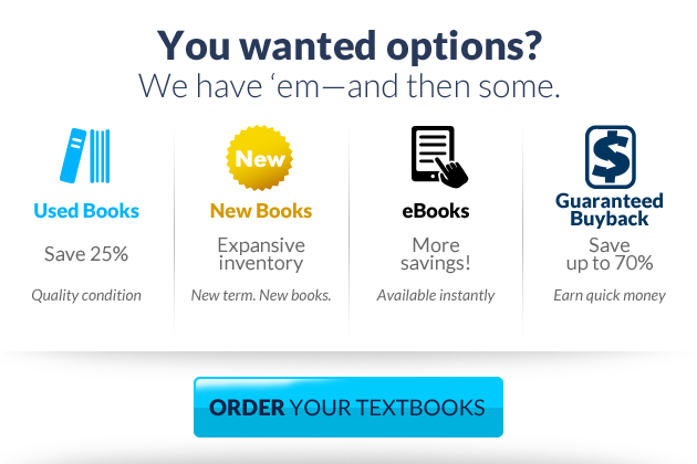 Go with used books this term and save 25%.