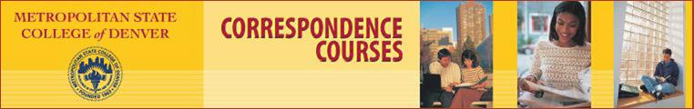 Metropolitan St College of Denver Correspondence